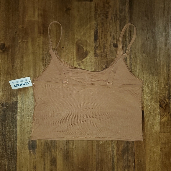 3 NWT Women's Old Navy Bralette Cami Crop Top Bundle - Tan Black White - Picture 6 of 16